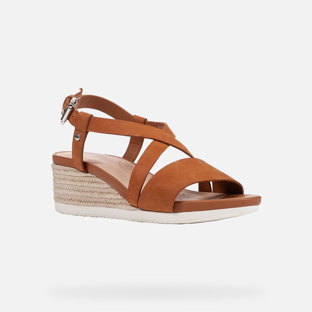 Sandalias Geox Senhora Marrom - Ischia Corda - TDOGL8607